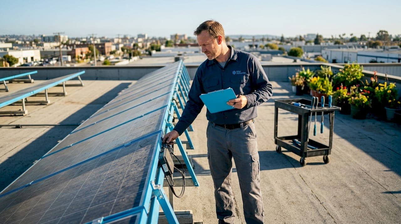 Commercial Solar Array Maintenance Schedule That Works