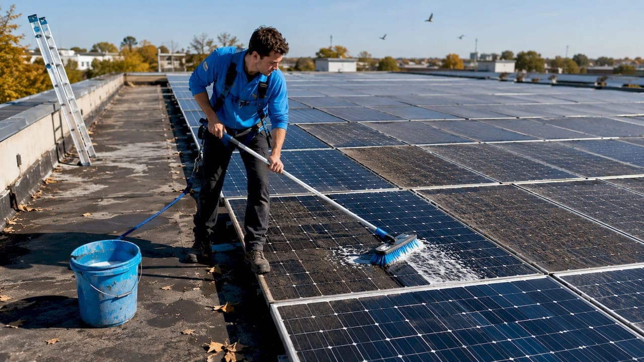 Flat Roof Solar Panel Cleaning Guide for 2026